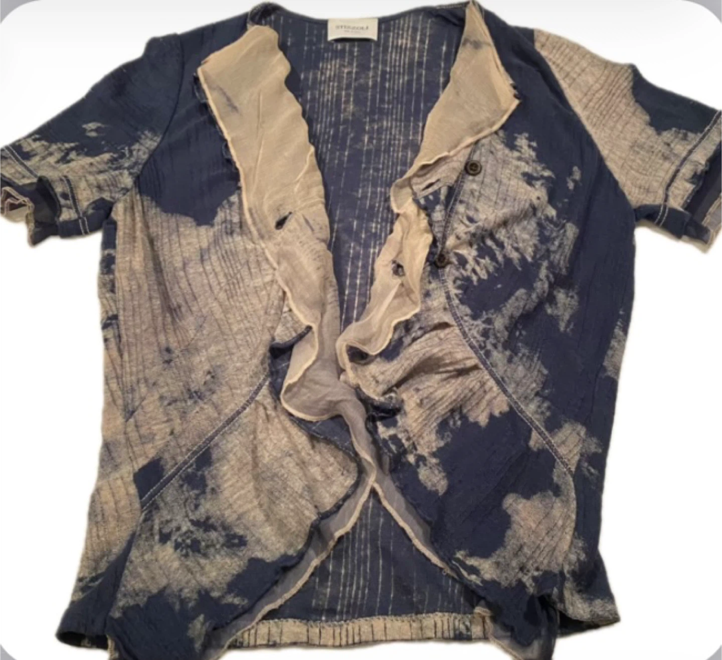 Short sleeves ruffled top