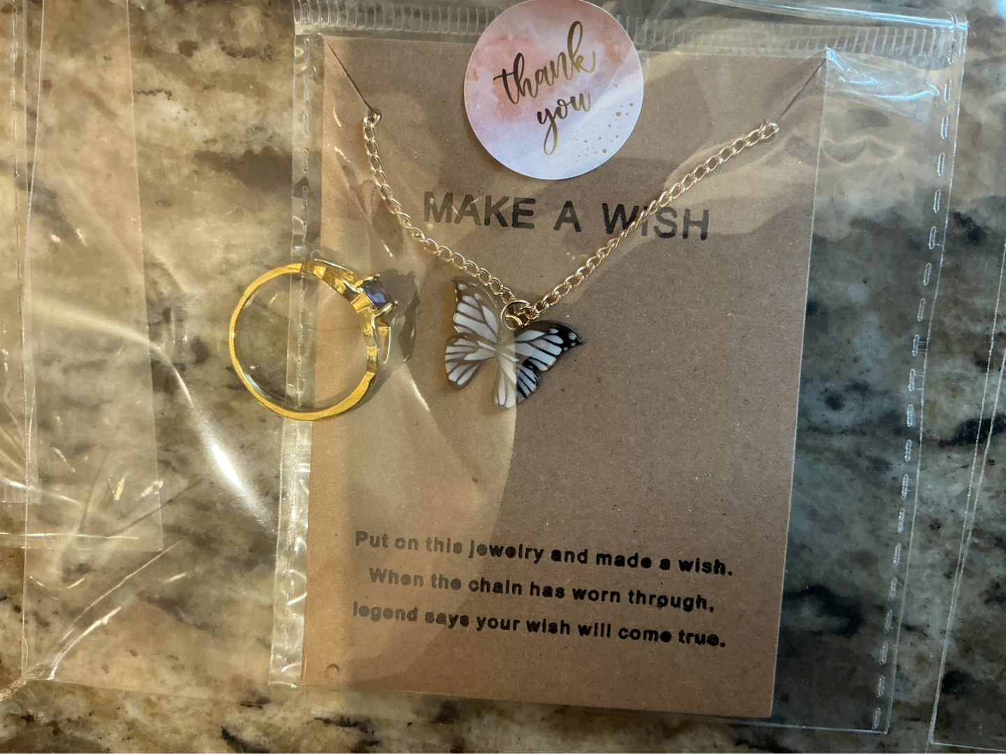 Birthday or any occasions,Necklace and Ring Set - photo 2