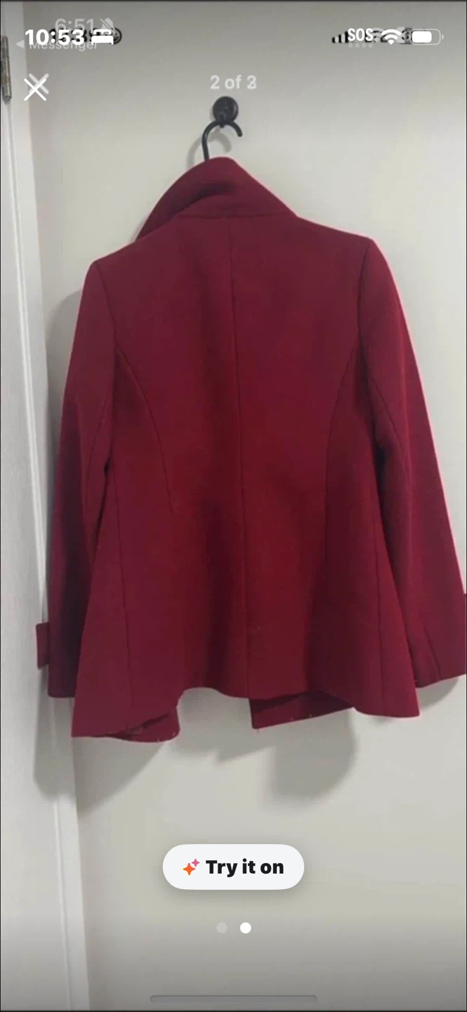 Babaton Women's Red Peacoat - photo 2