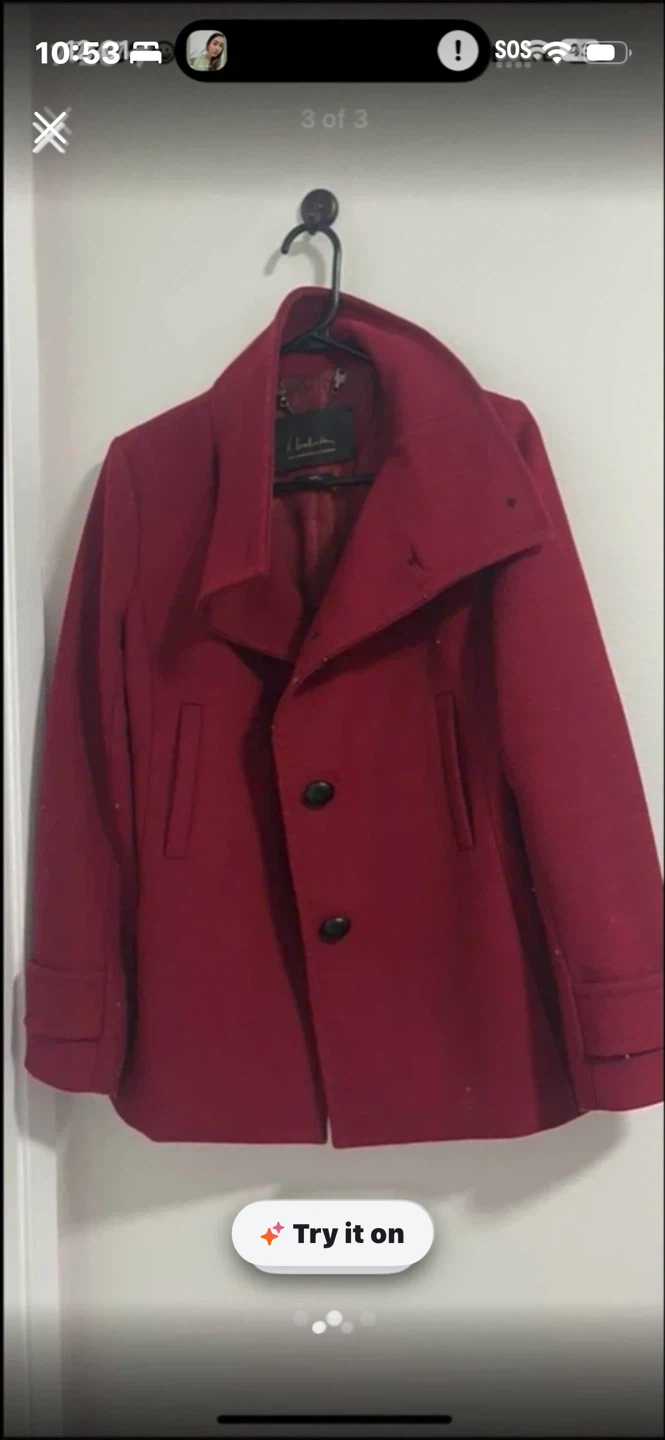 Babaton Women's Red Peacoat