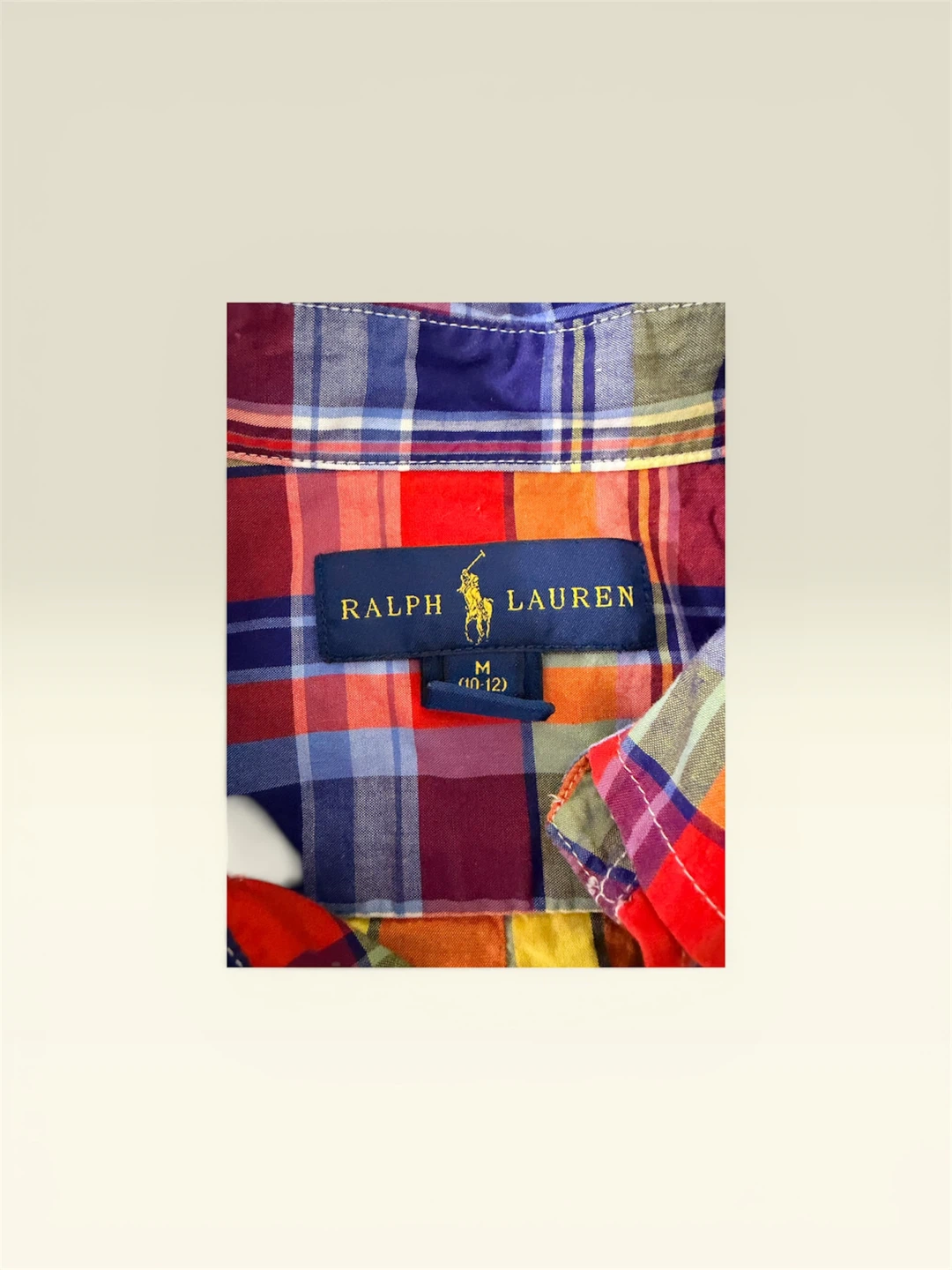Ralph Lauren Plaid Short Sleeve Button-Up Shirt - Size M (10-12) - photo 2