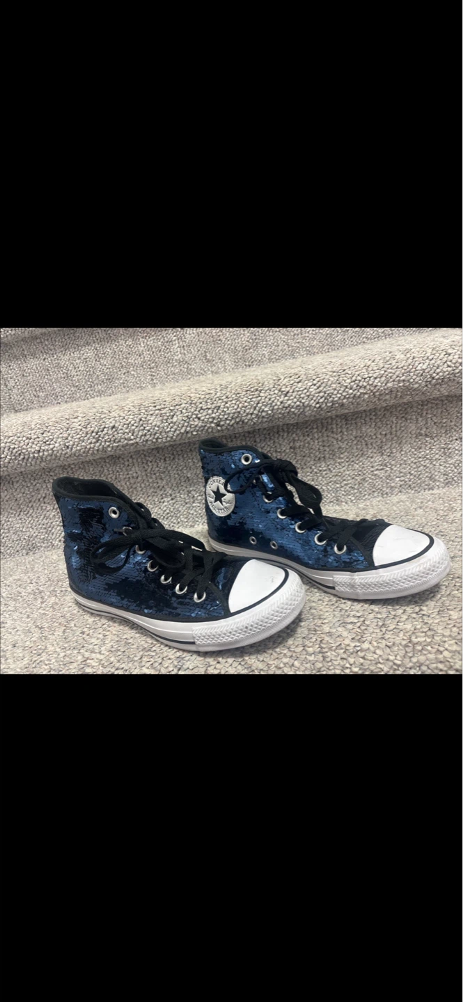 Converse All Star High Top Sequin Sneakers