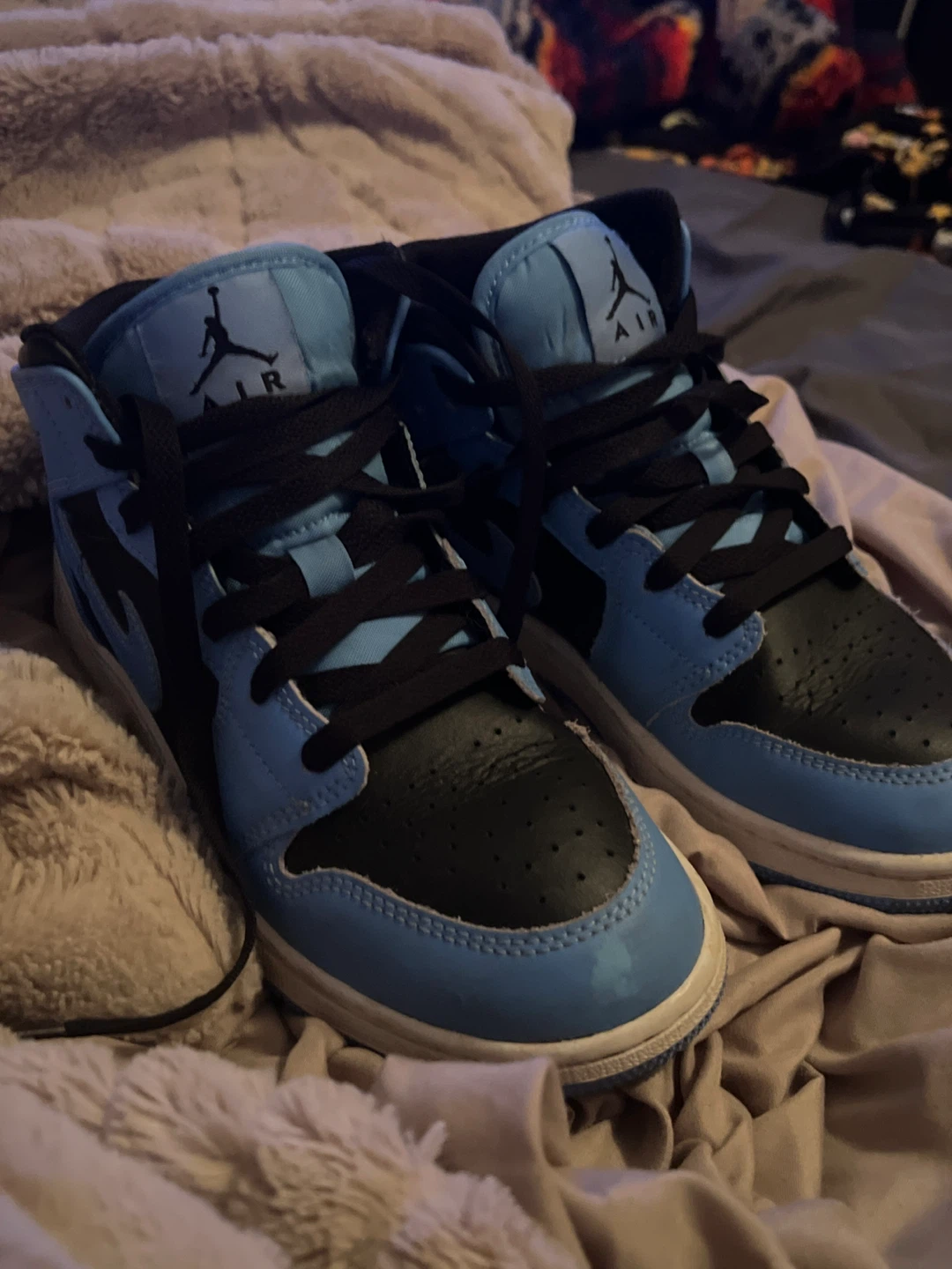 Air Jordan 1 Mid SE Blue Black - photo 2
