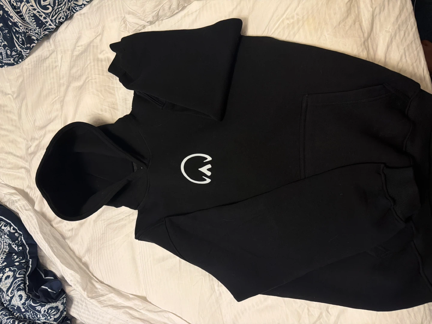 QADIM Black Hoodie with Horse Graphic - photo 2