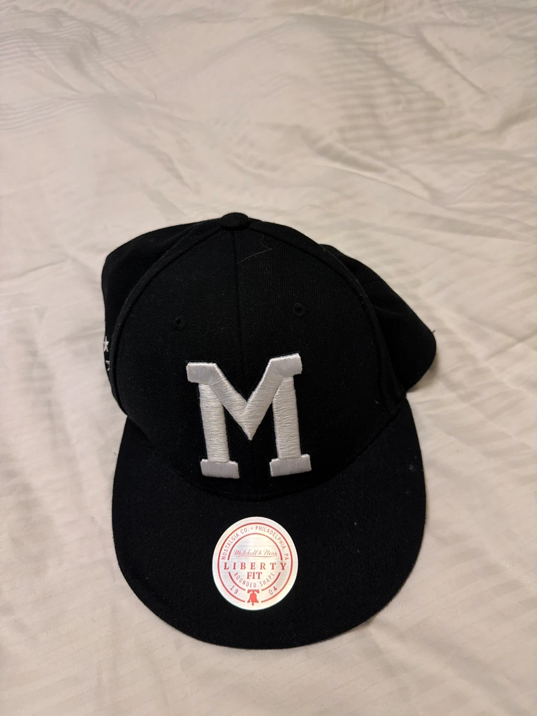 Mitchell & Ness Black 'M' Baseball Cap