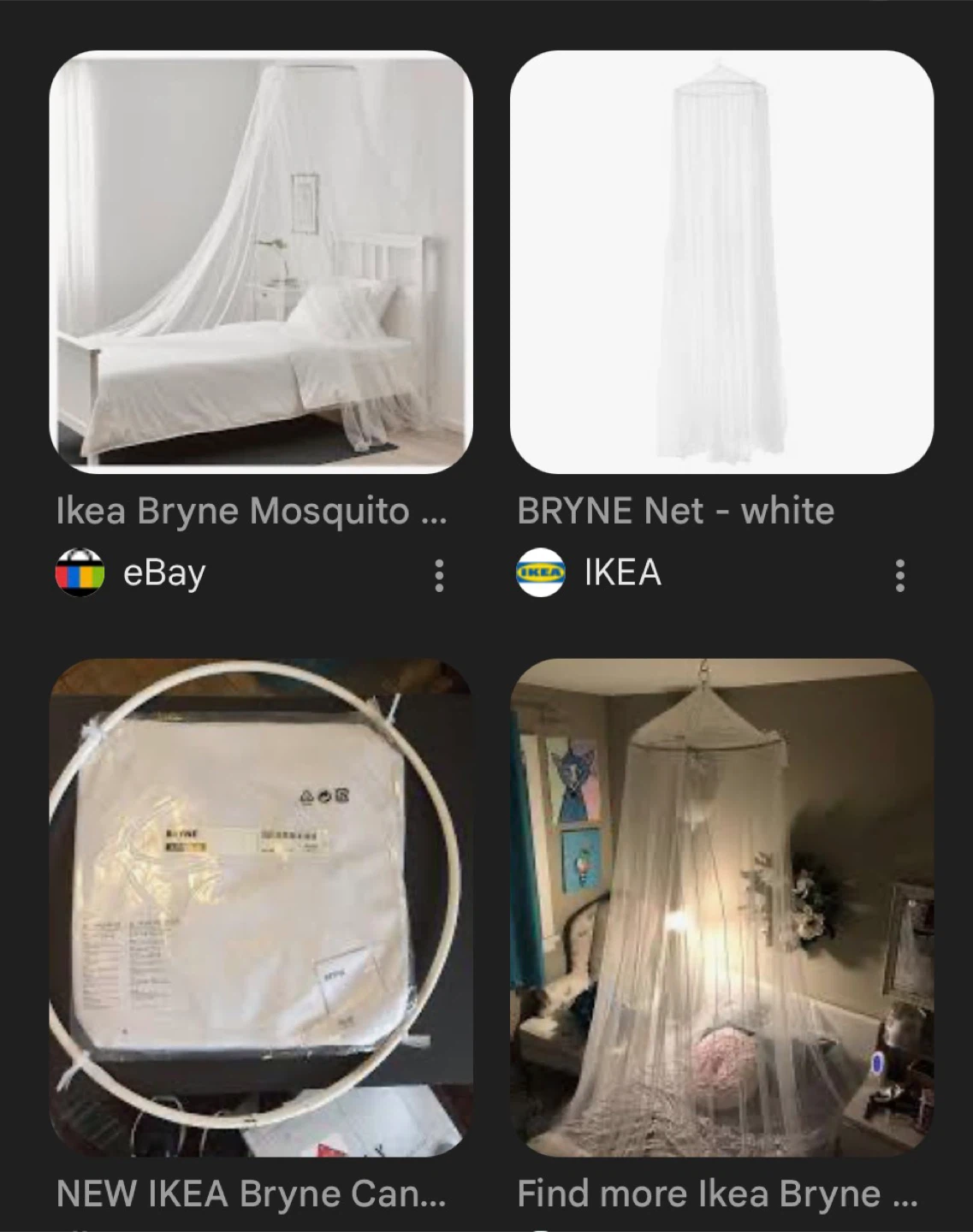 IKEA Bryne Mosquito Net White