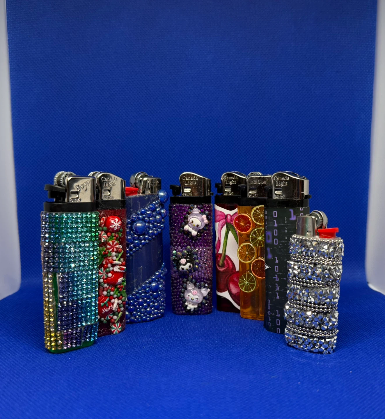Assorted Designer Lighters - Bic & Clipper (reusable)