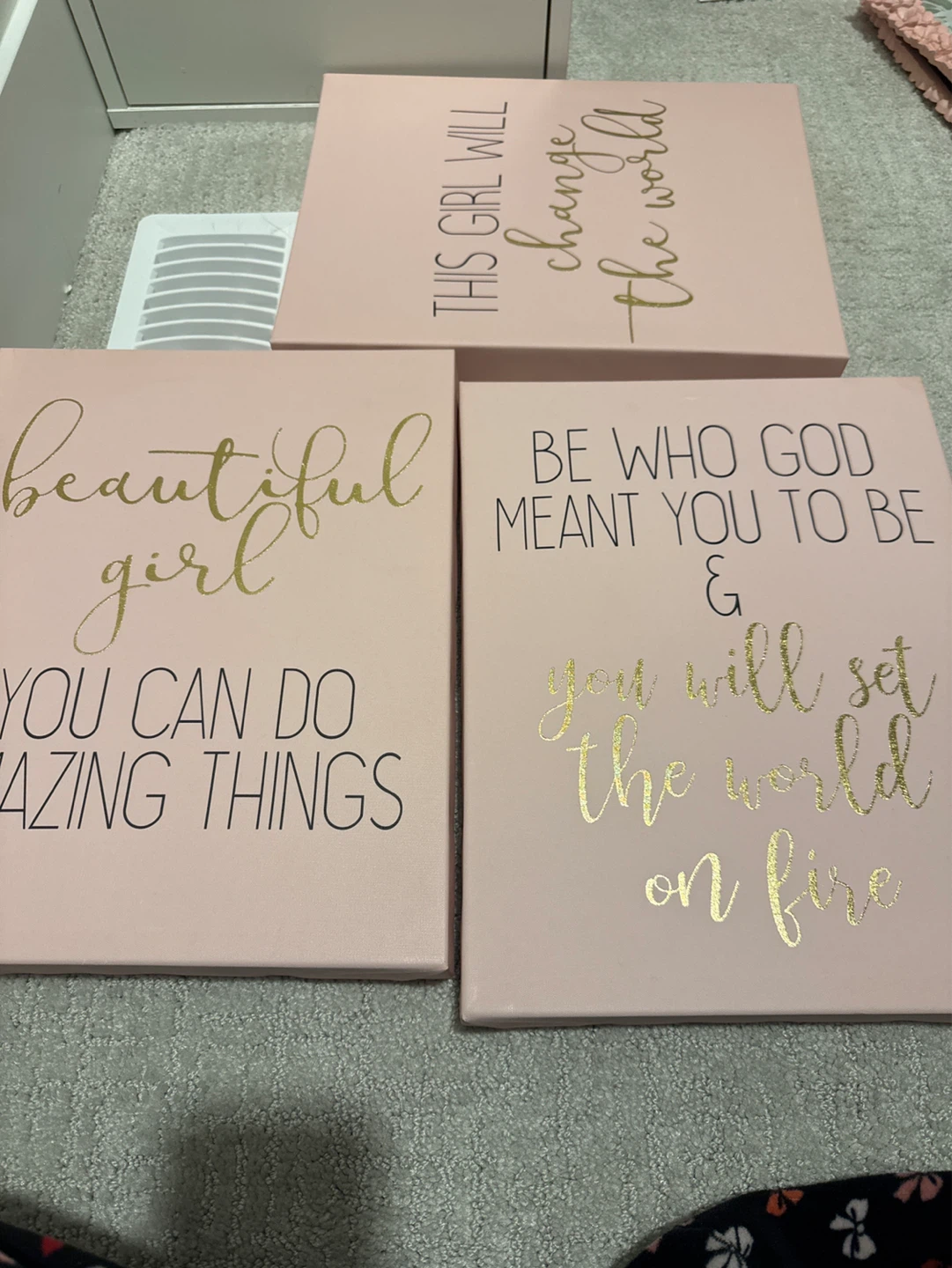 Set of 3 Inspirational Wall Art Canvases - photo 4