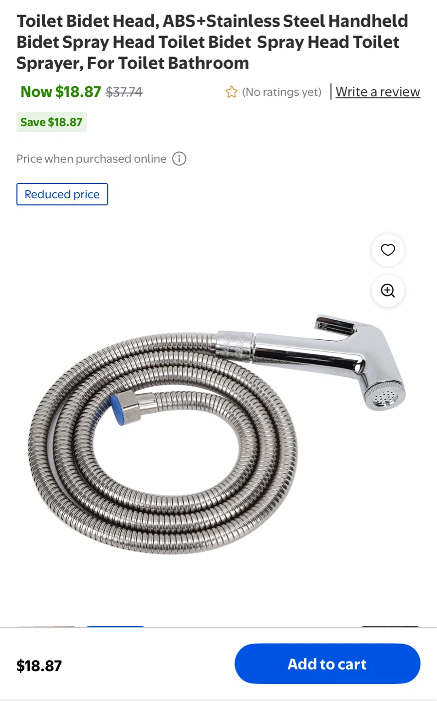 Handheld Toilet Bidet Spray Head - photo 2