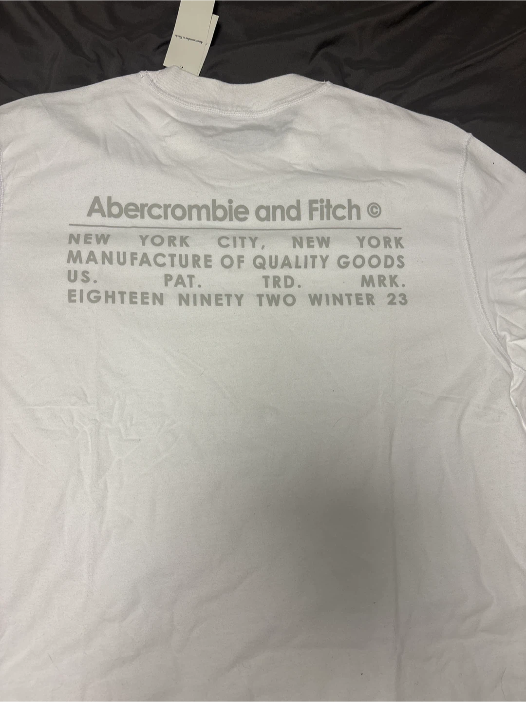 Abercrombie and Fitch White Graphic T-Shirt - Size S - photo 2