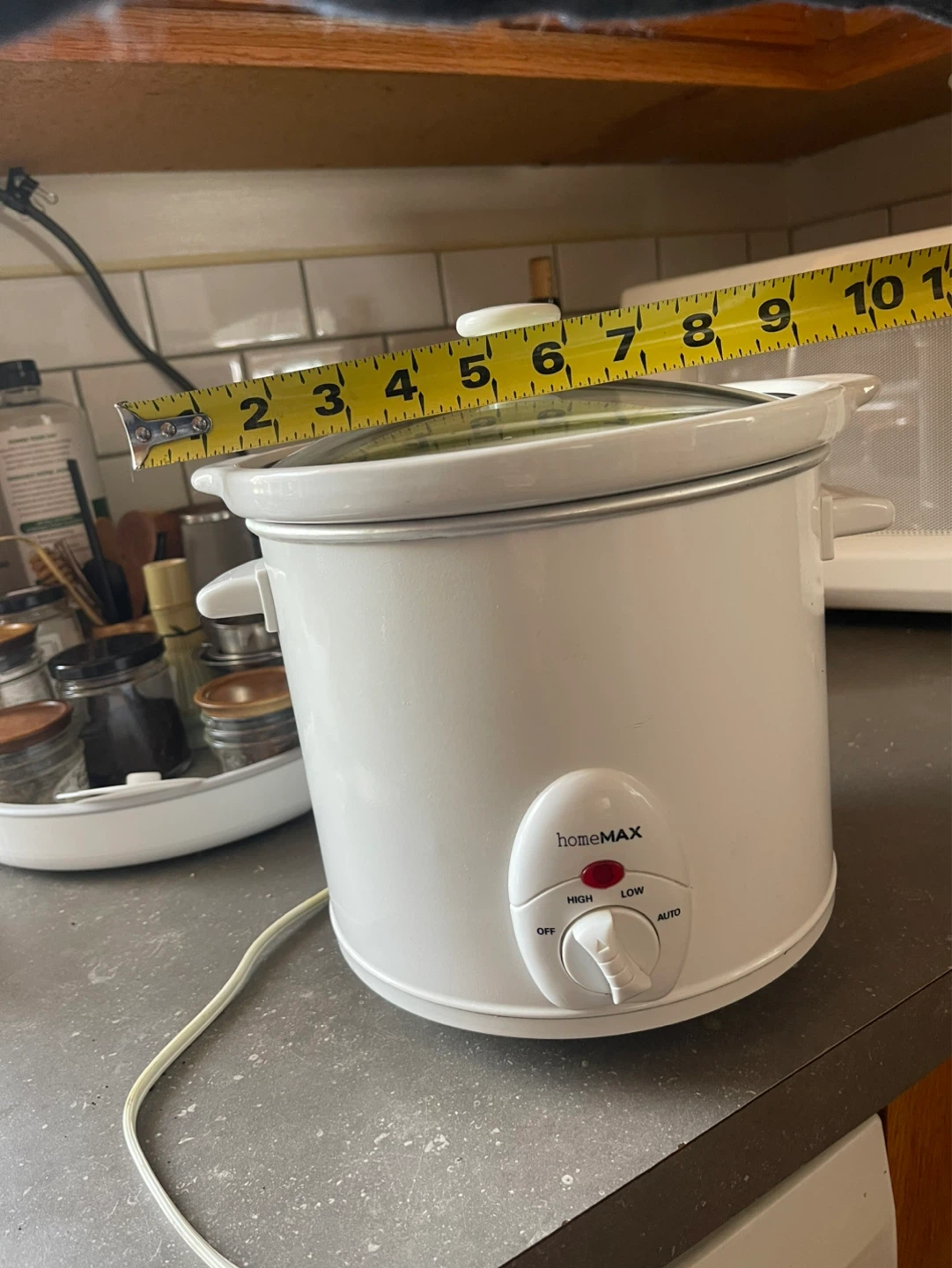 HomeMax White Slow Cooker