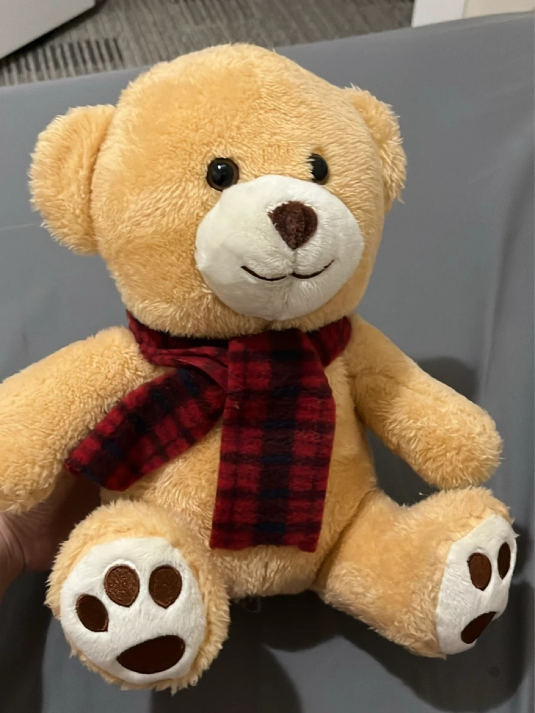 Plush Teddy Bear with Scarf