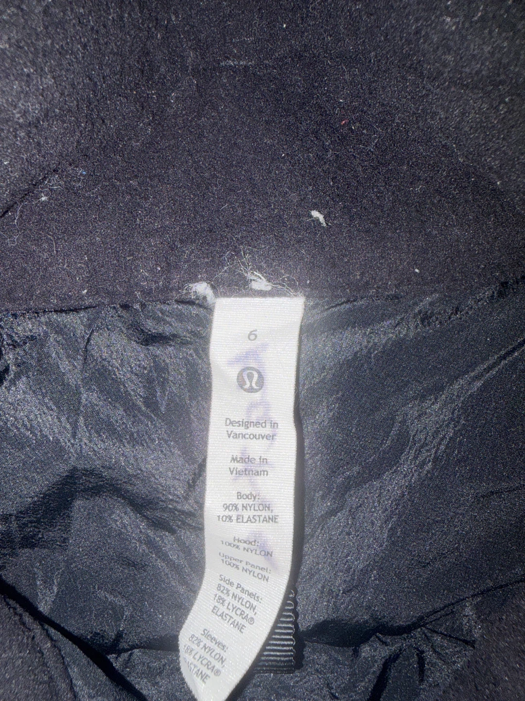 Lululemon Black Jacket Size 6 - photo 3
