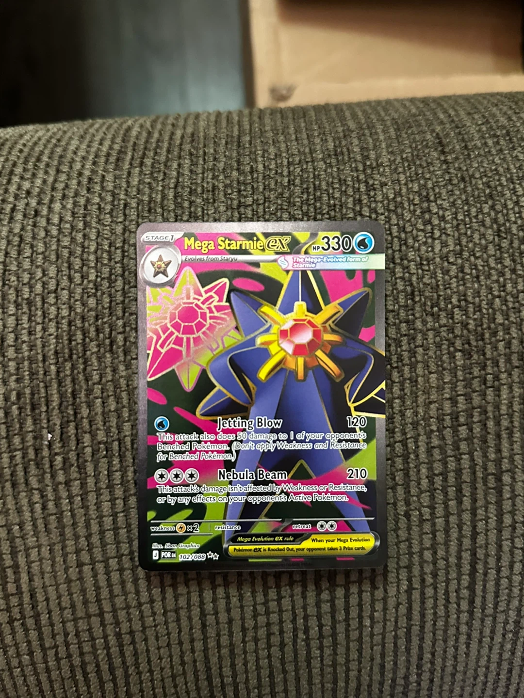 Pokemon Mega Starmie EX Card