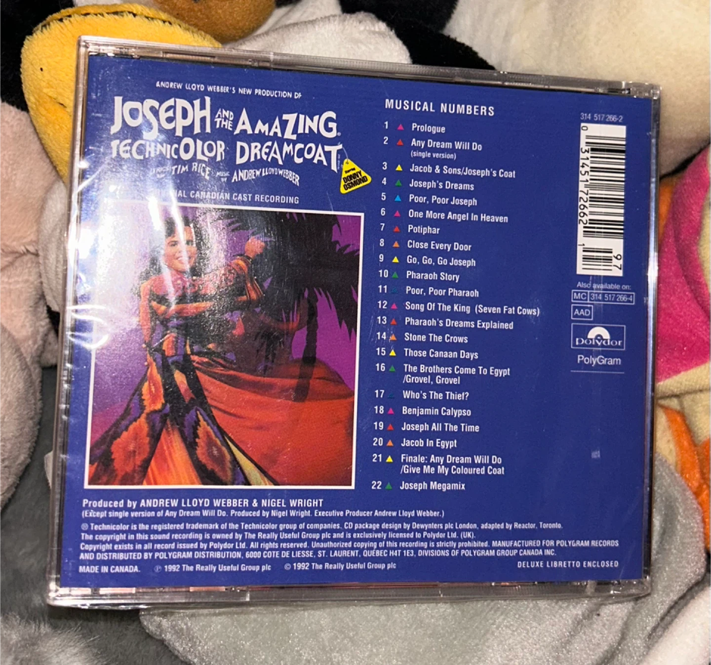 Joseph and the Amazing Technicolor Dreamcoat Original CD - photo 3