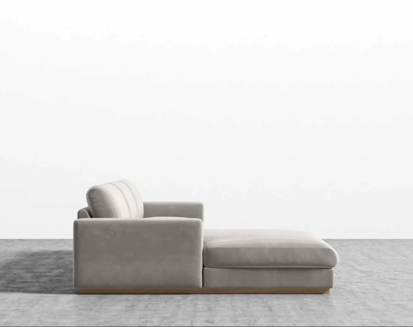 Grey Sectional Sofa with Chaise - photo 3
