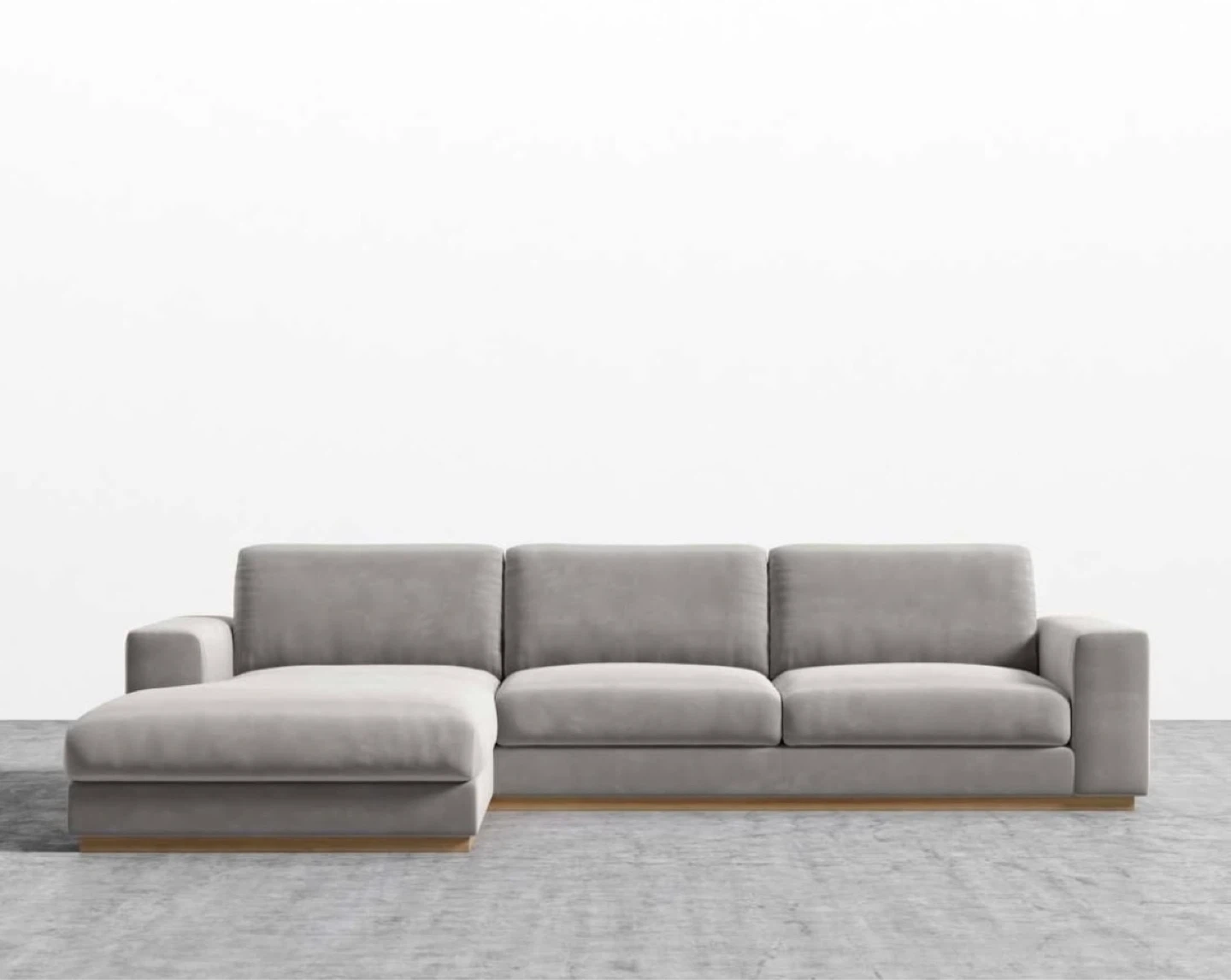 Grey Sectional Sofa with Chaise