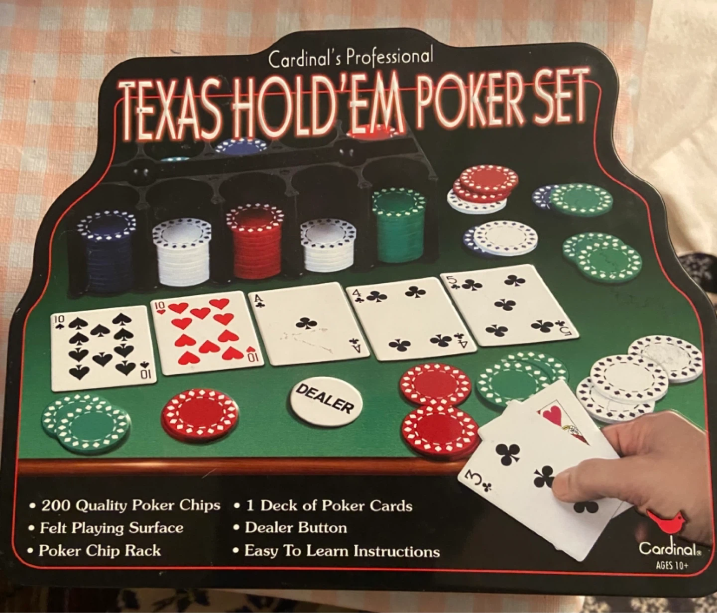 Cardinal's Professional Texas Hold'em Poker Set with 200 Chips