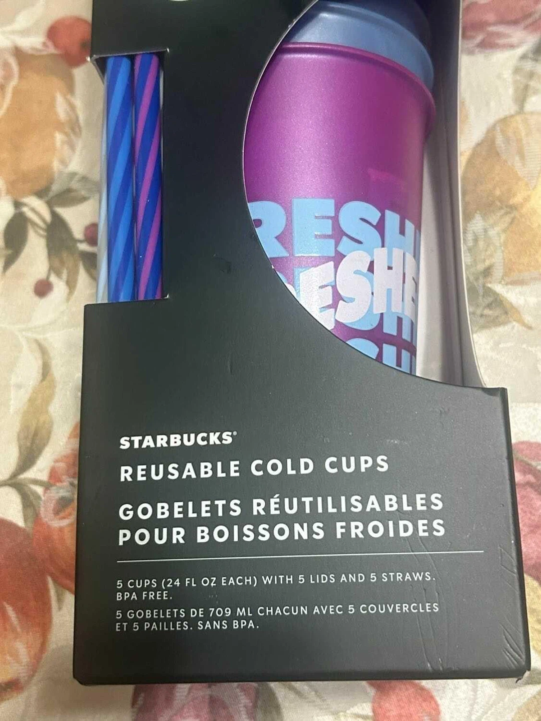 Starbucks Reusable Cold Cups with Lids & Straws - photo 3