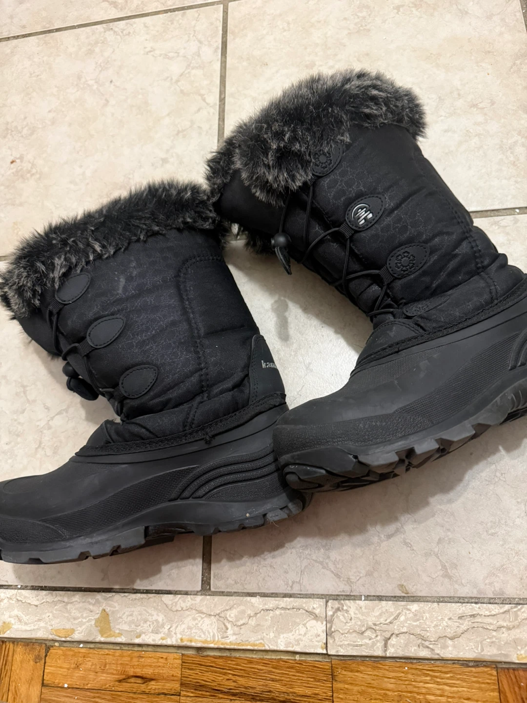 Kamik Black Faux Fur Lined Snow Boots - photo 2