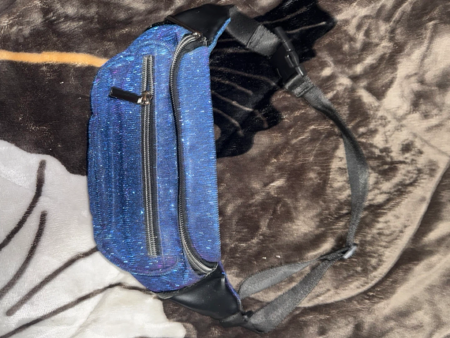 Blue Sparkly Fanny Pack