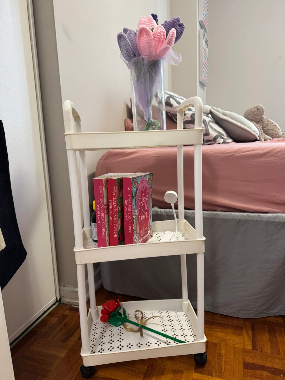 White 3 or 5-Tier Rolling Cart Storage - Brand New