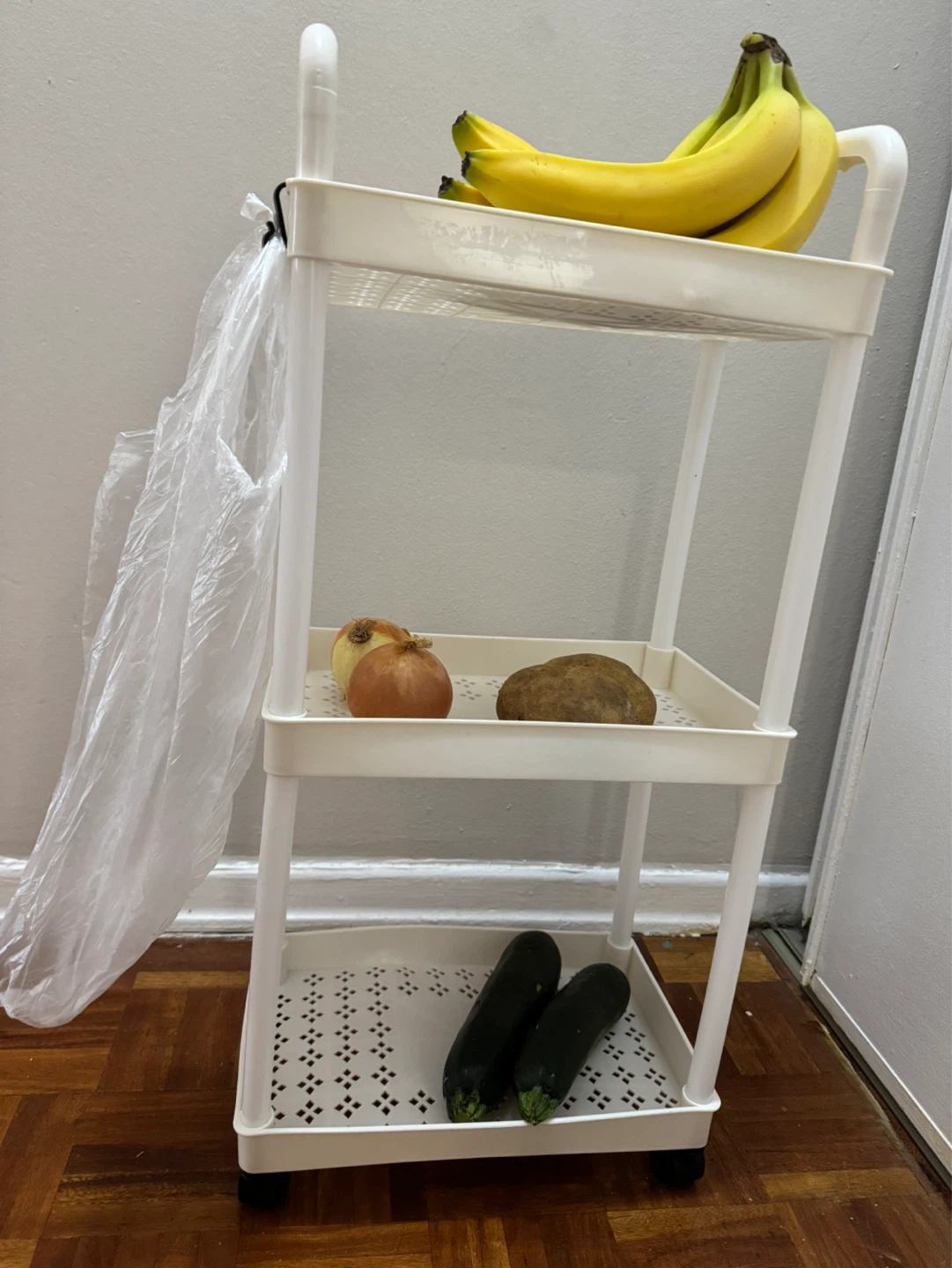 White 3 or 5-Tier Rolling Cart Storage - Brand New - photo 2