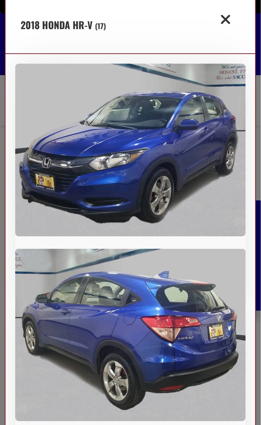 Blue 2018 Honda HR-V
