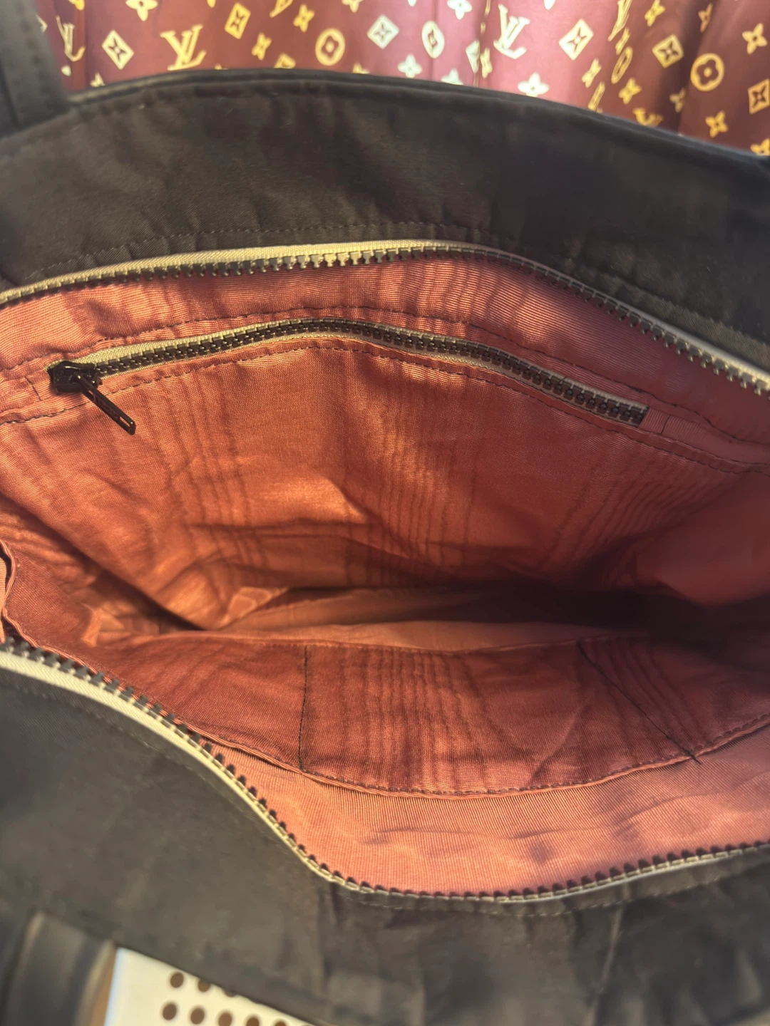 Black Tote Bag with Denim Accent - photo 3