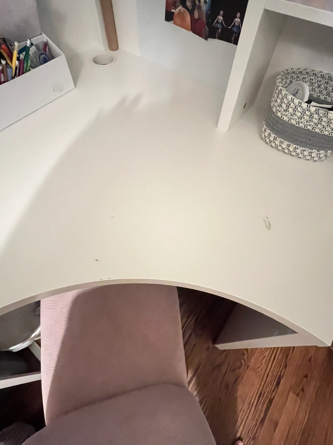 IKEA MIXKE White Corner Desk - photo 4