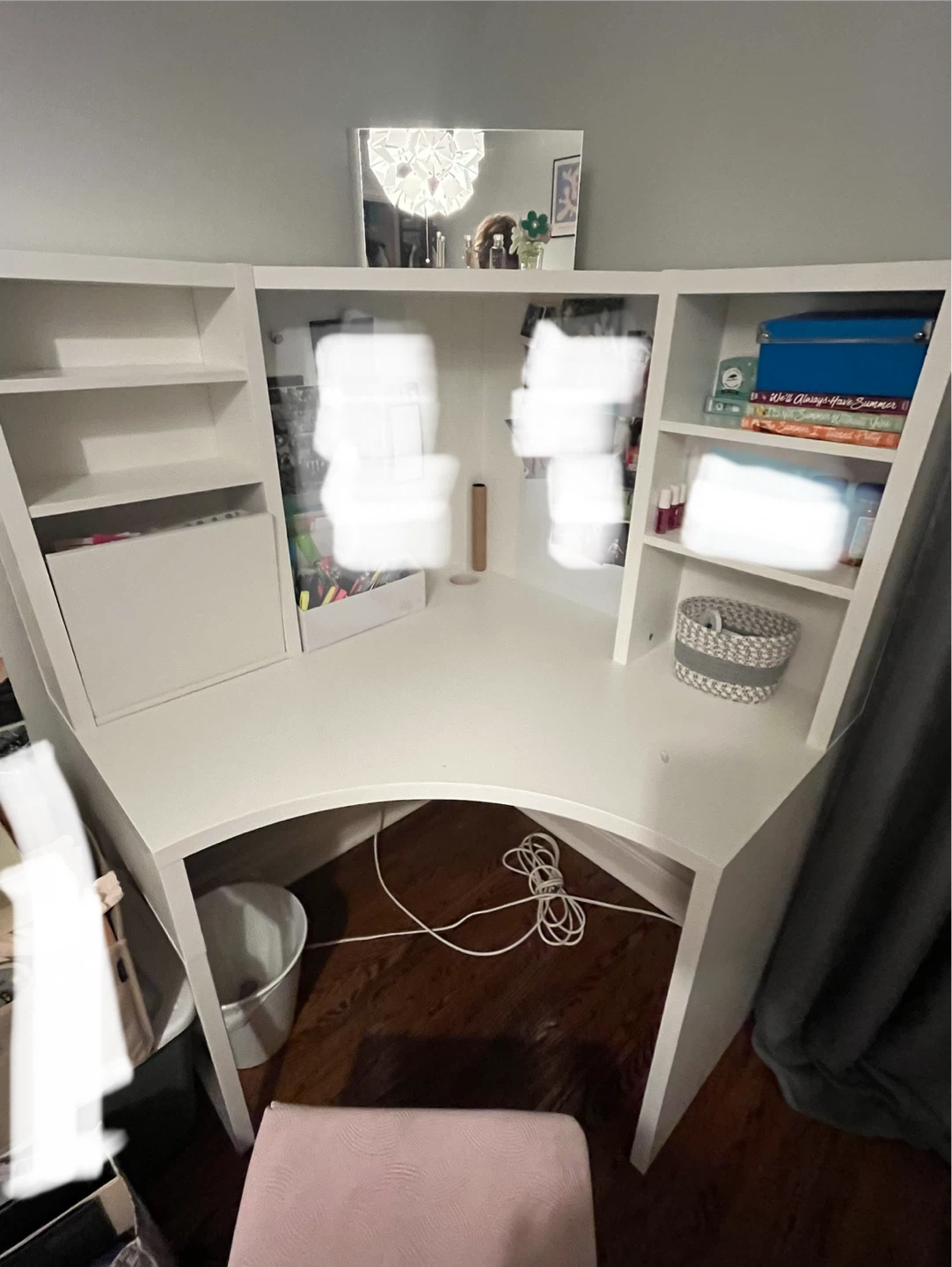 IKEA MIXKE White Corner Desk - photo 3