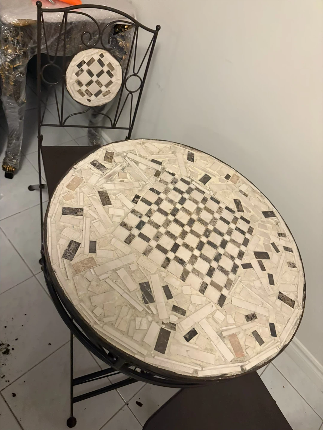 Mosaic bistro set with two chairs - photo 2