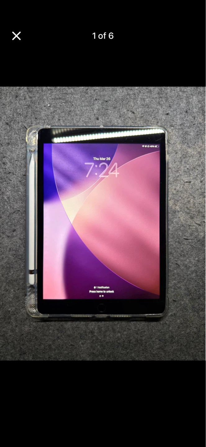 Apple iPad 9th Gen 64GB, Apple Pencil Gen 1, Folio Case BUNDLE