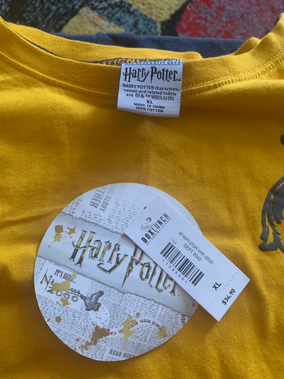 Harry Potter Hufflepuff Long Sleeve Jersey XL - photo 3