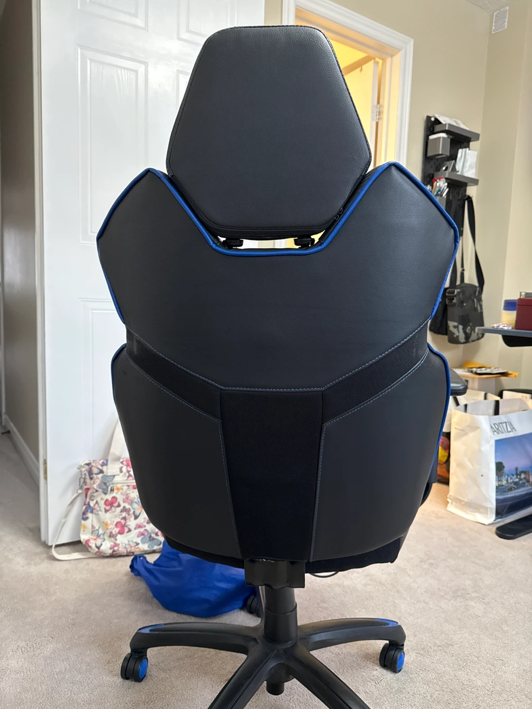 Black and Blue Gaming Chair - photo 3