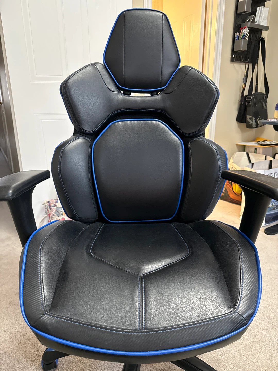 Black and Blue Gaming Chair