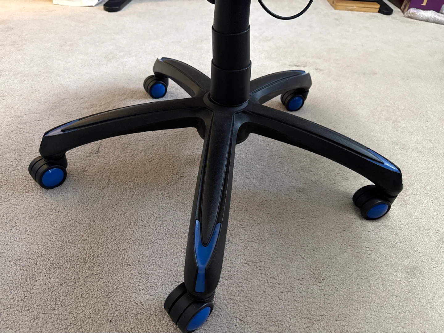 Black and Blue Gaming Chair - photo 4