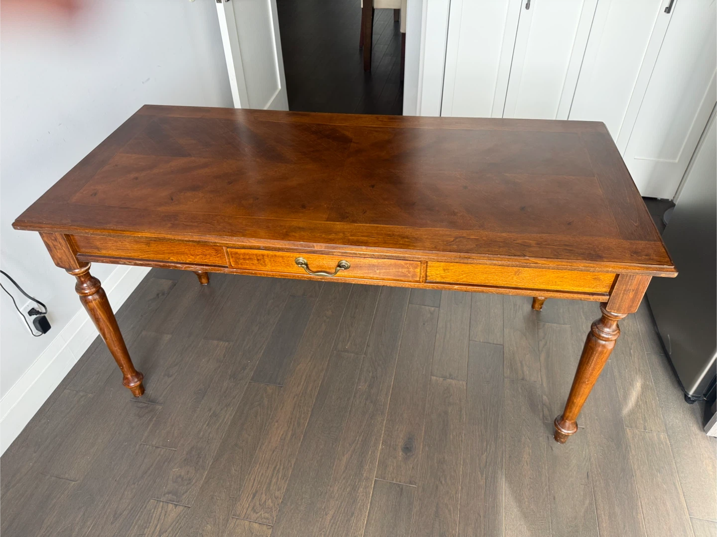 Wooden Desk with Drawer - photo 4