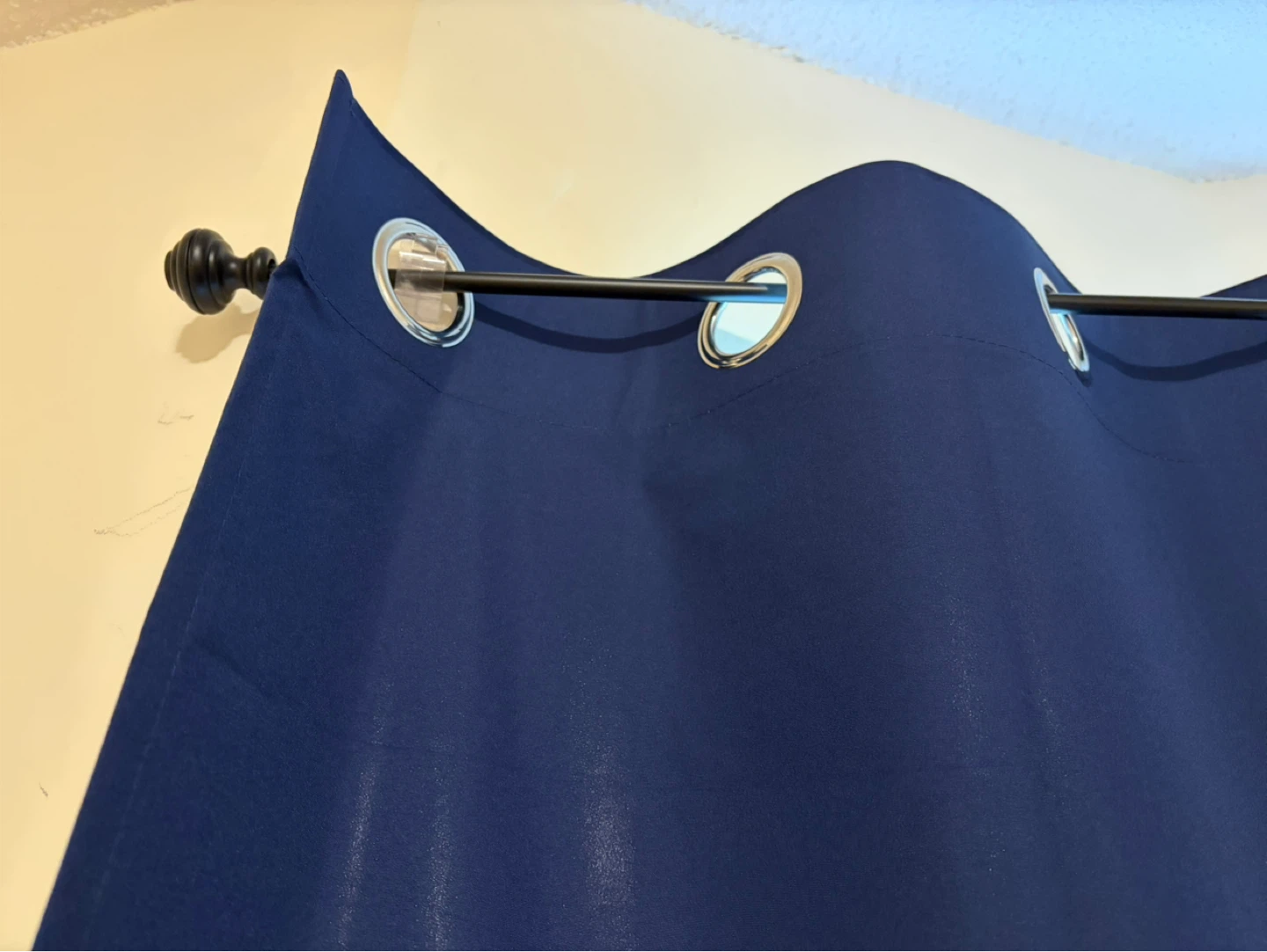 Navy Blue Blackout Curtains (Set of 2) - photo 3