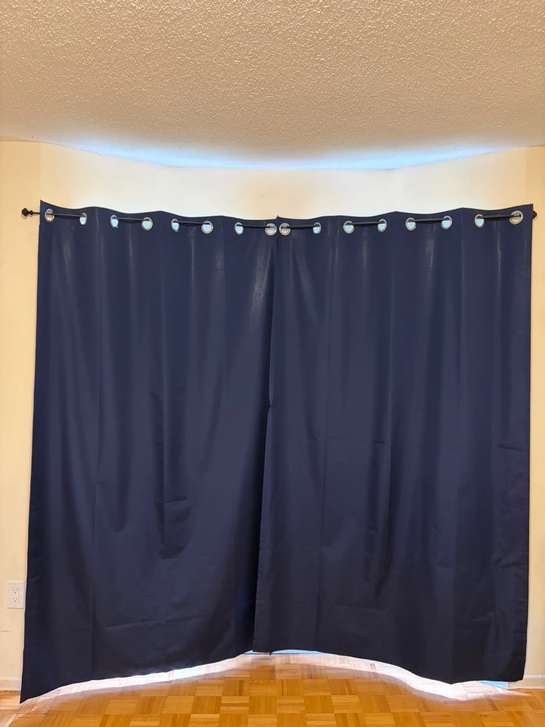 Navy Blue Blackout Curtains (Set of 2)
