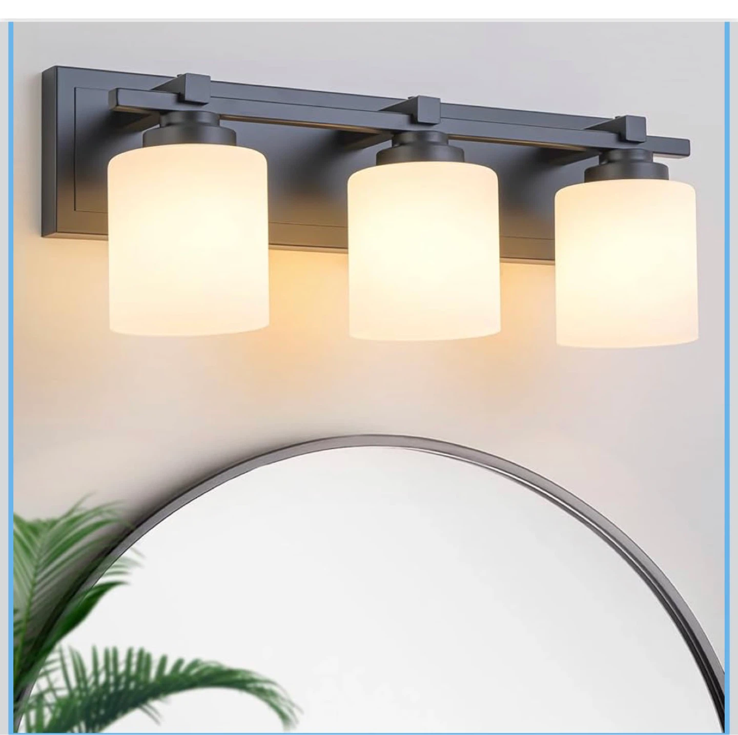 Sealed!3-Light Modern Light Fixture - Black