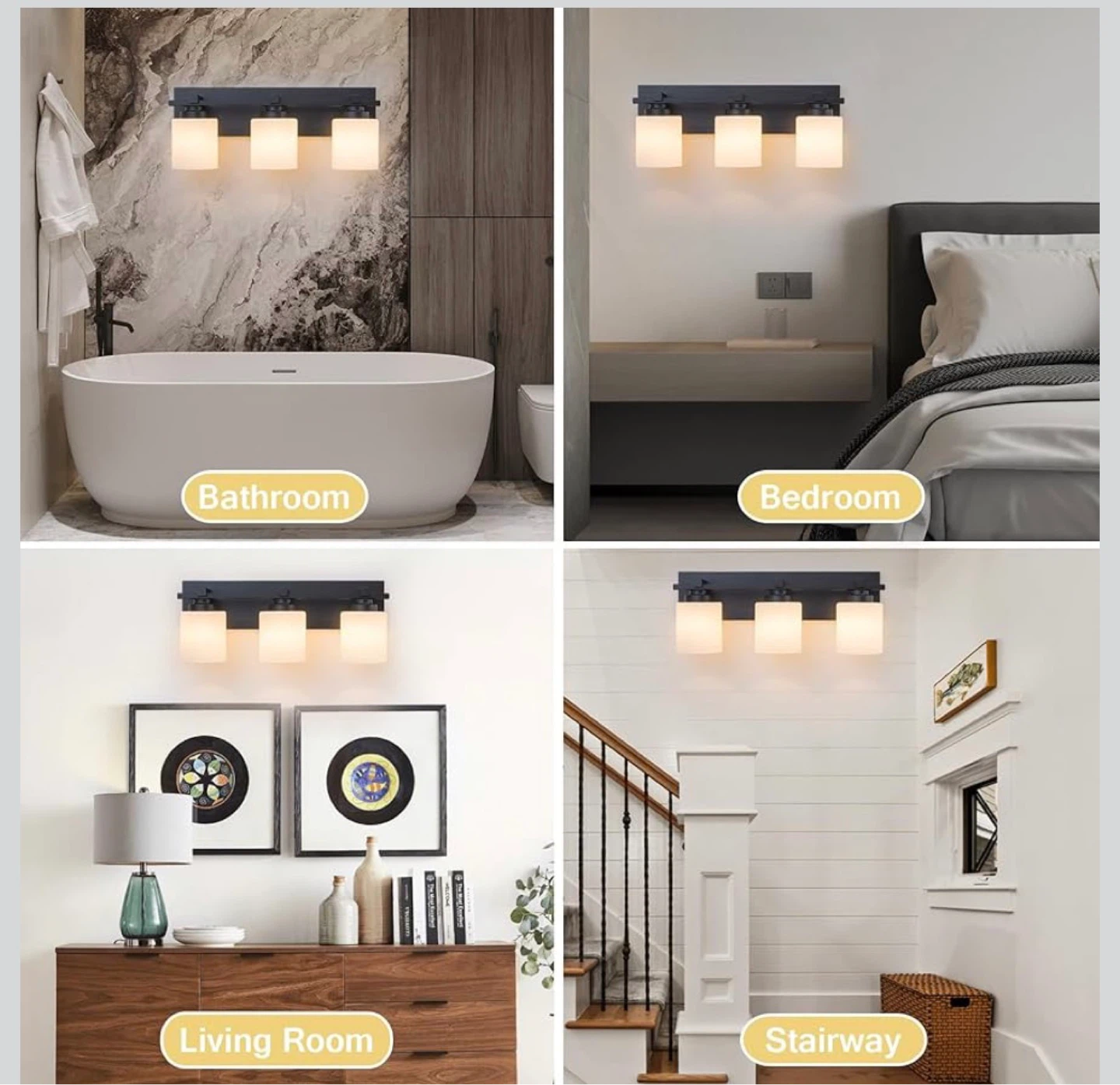 Sealed!3-Light Modern Light Fixture - Black - photo 3