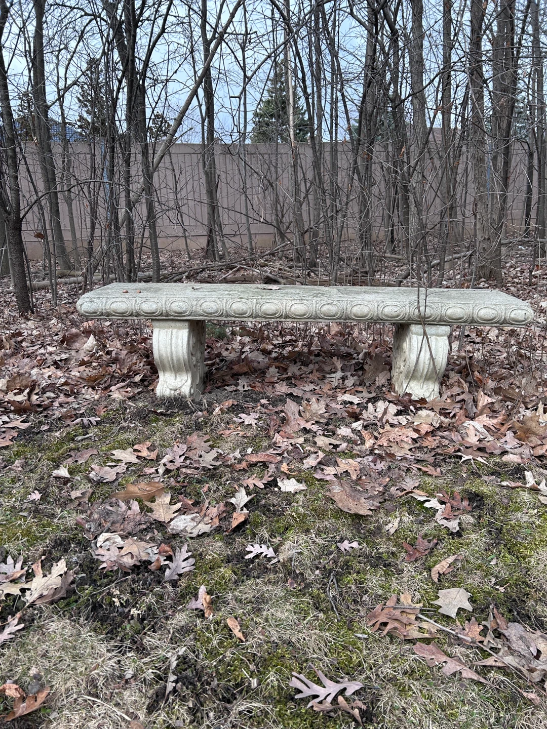 Stone Garden Bench