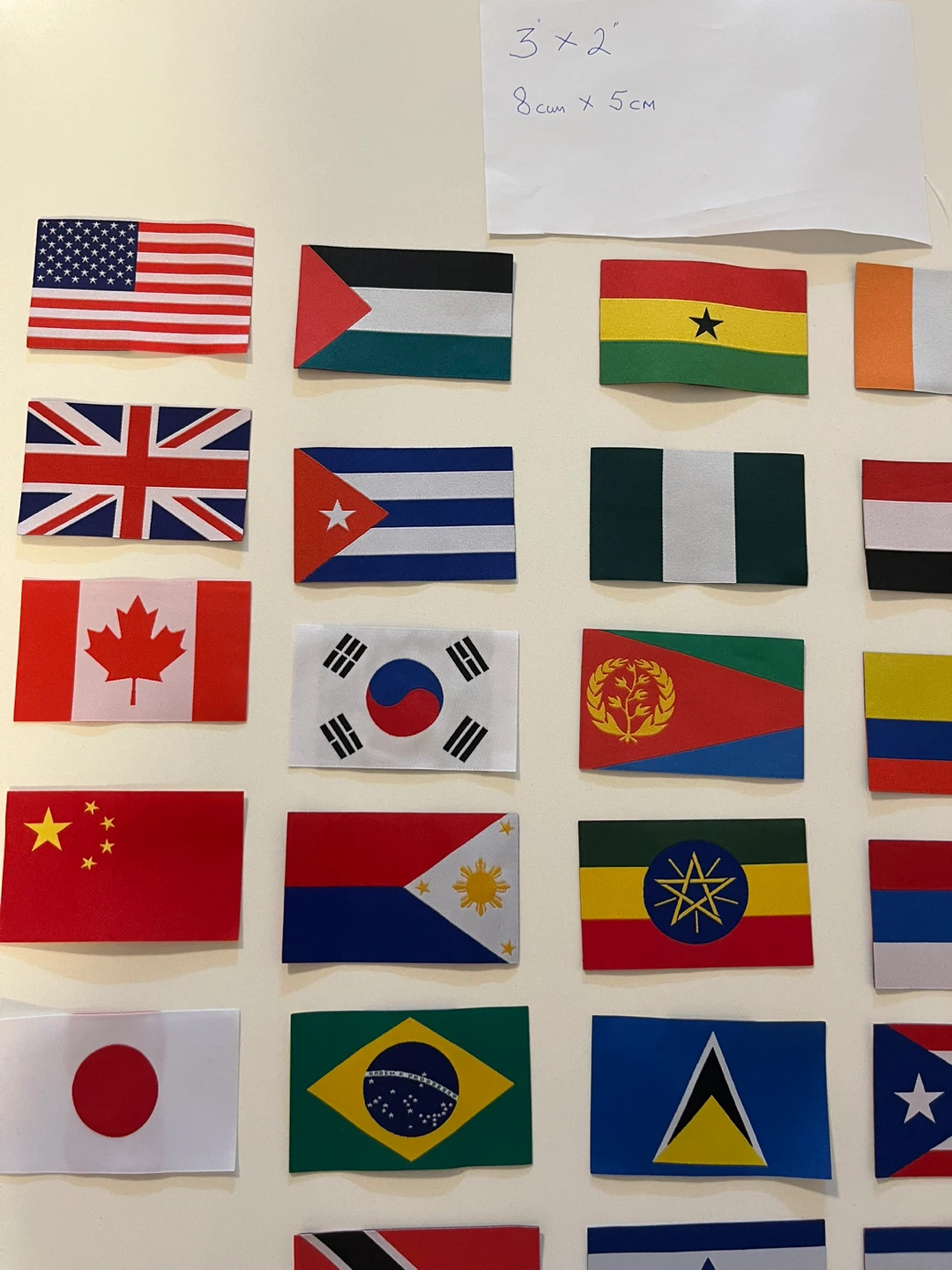 Embroidered Country Flags Iron On Sew on Patches 3"*2" - photo 4