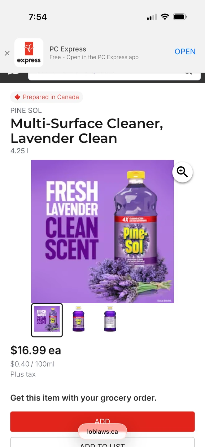 Pine-Sol Multi-Surface Cleaner, Lavender Clean, 5.18 L - photo 2