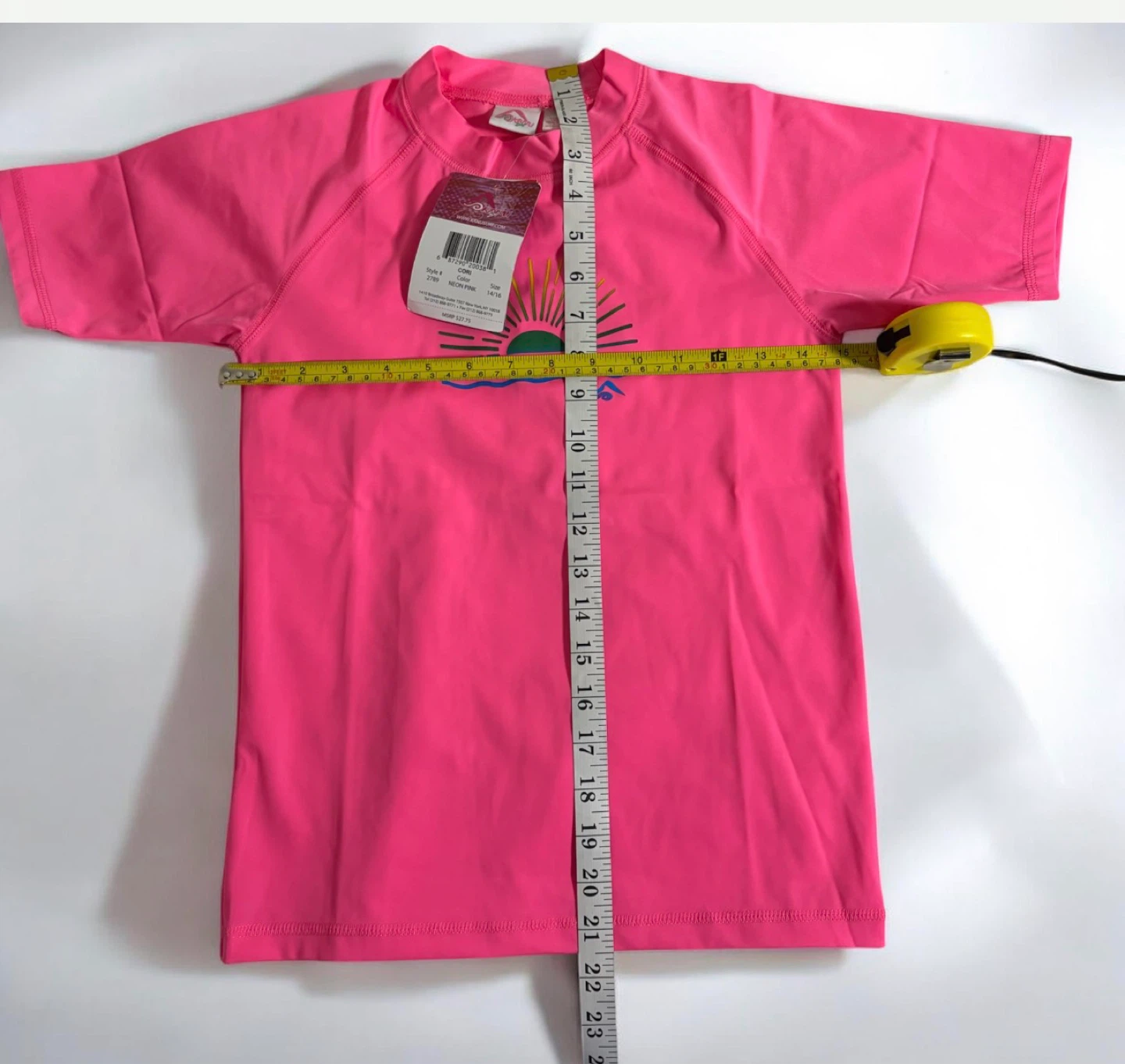 Kanui Surf Pink Rash Guard 14/16 - photo 5