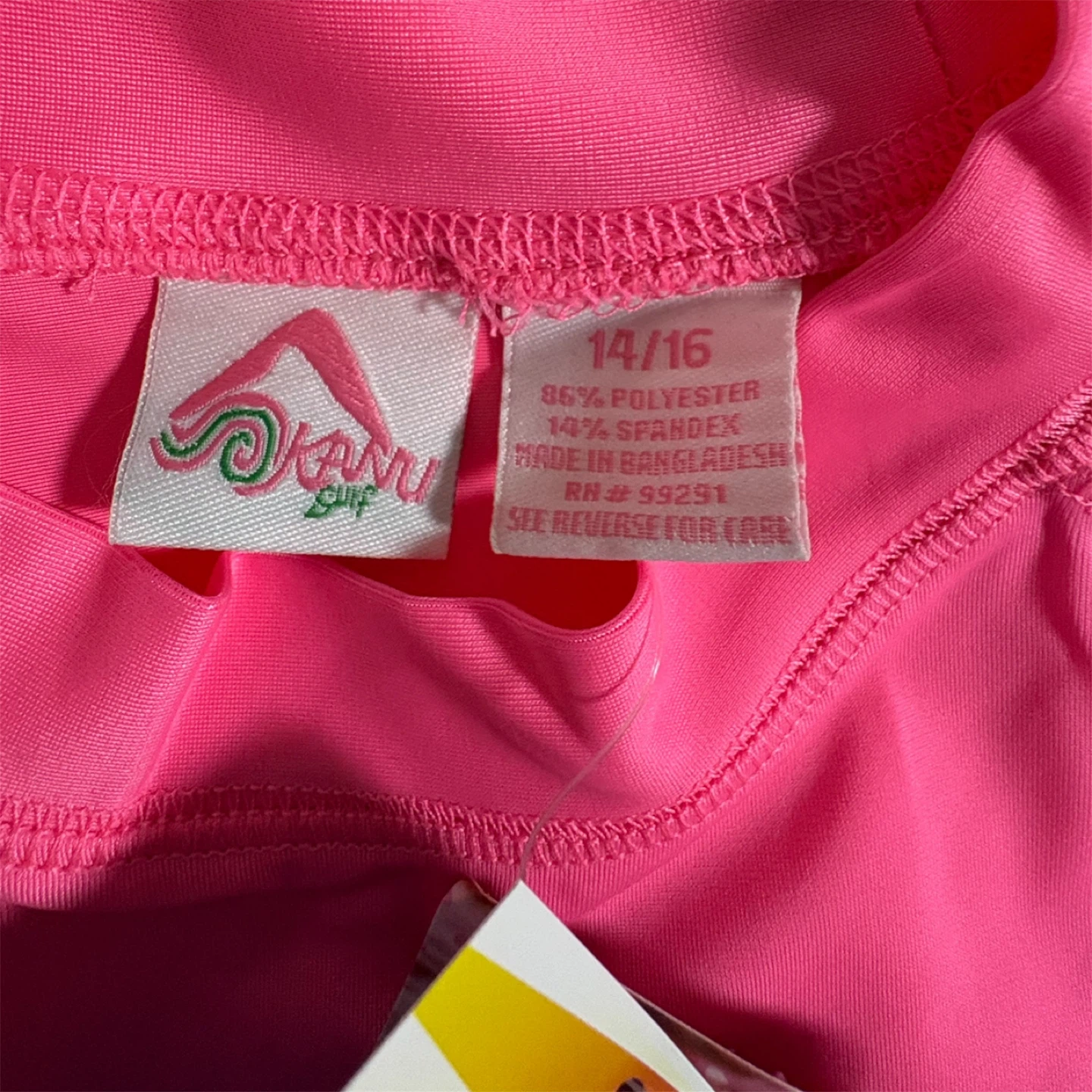 Kanui Surf Pink Rash Guard 14/16 - photo 4