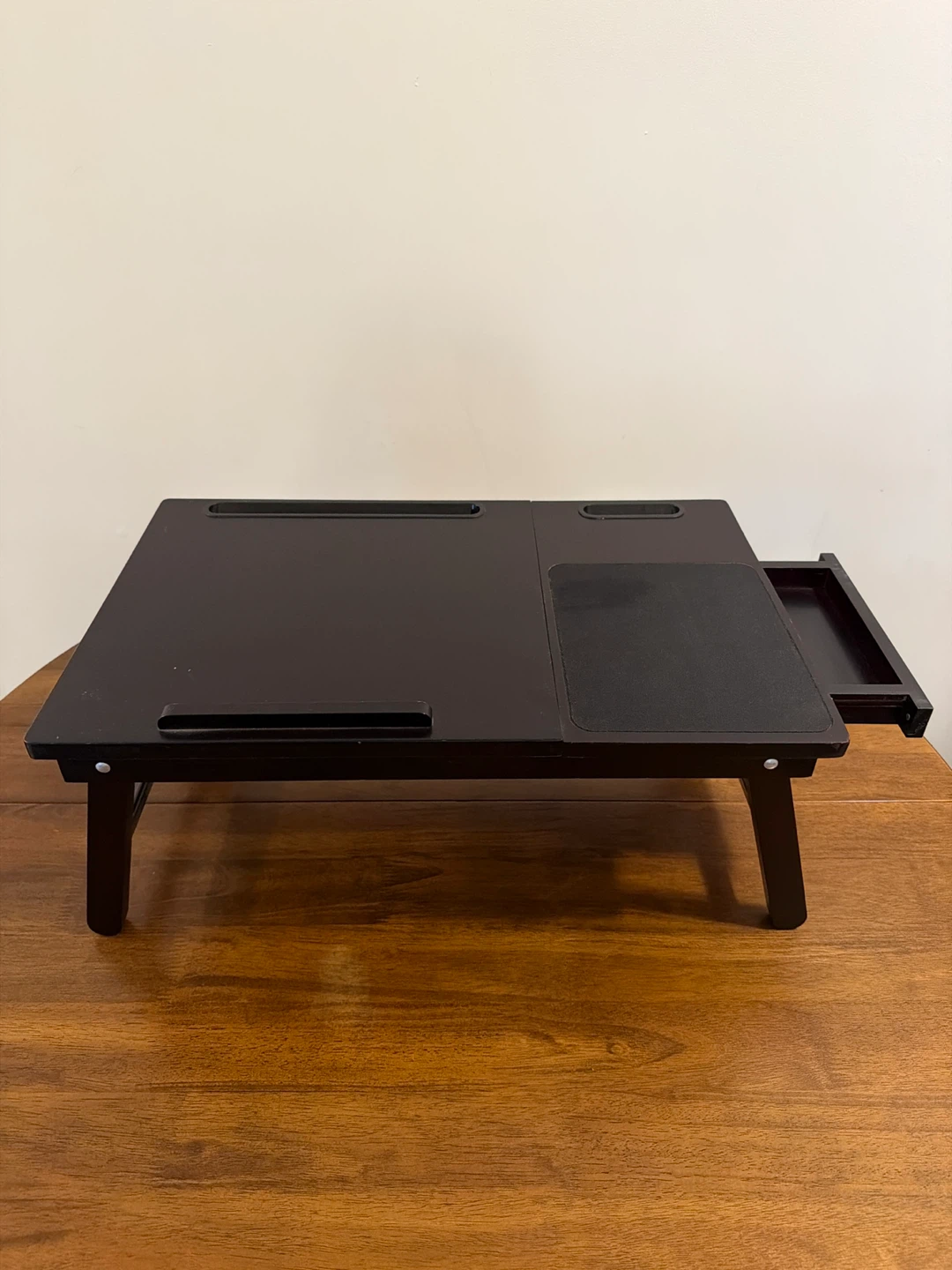 Adjustable Laptop Bed Tray Table with Drawer