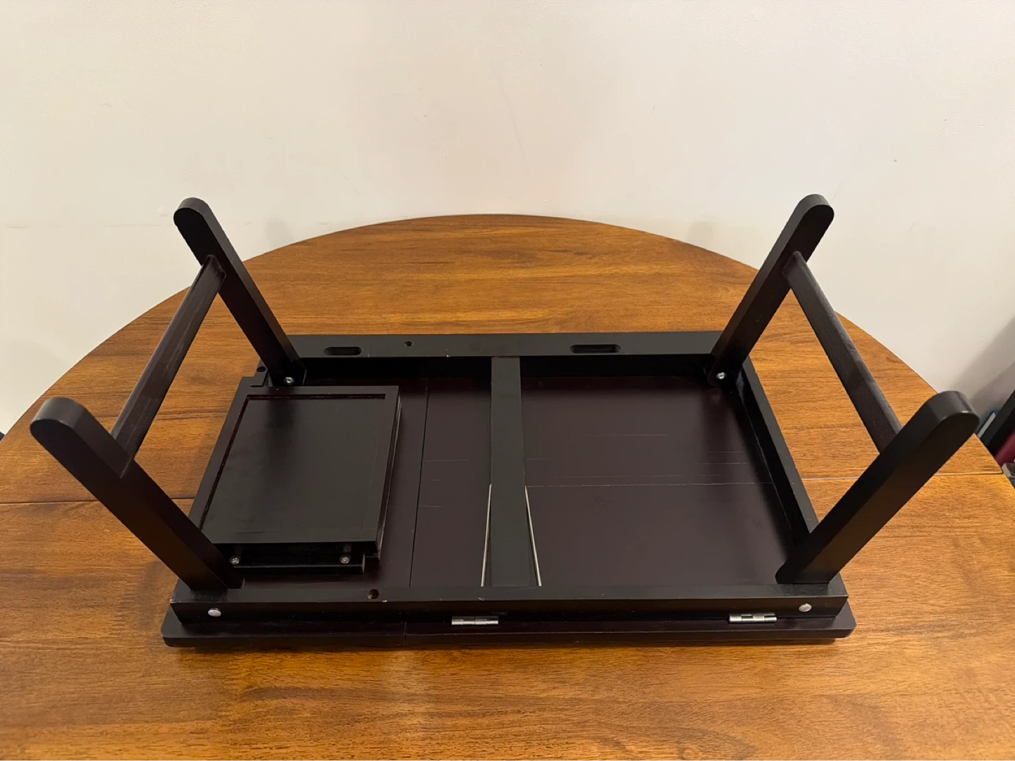 Adjustable Laptop Bed Tray Table with Drawer - photo 3