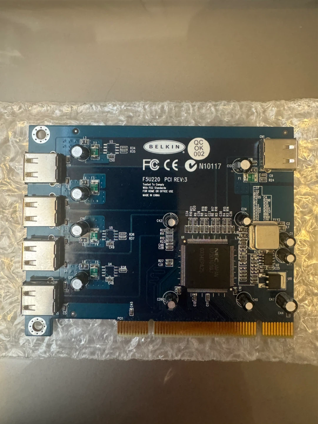 Belkin F5U220 PCI REV:3 4-Port USB Hub Card